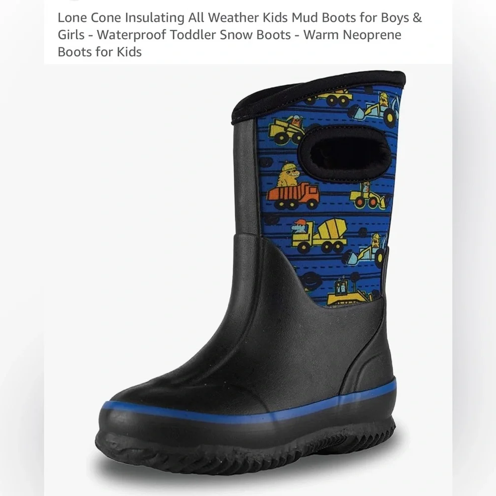 Lone cone insulating all weather kids BOOTS for B&G waterproof size 4 NWT